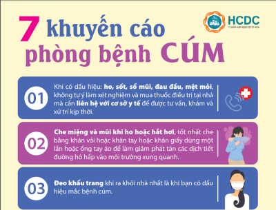 BIỆN PHÁP PHÒNG CHỐNG BỆNH CÚM MÙA