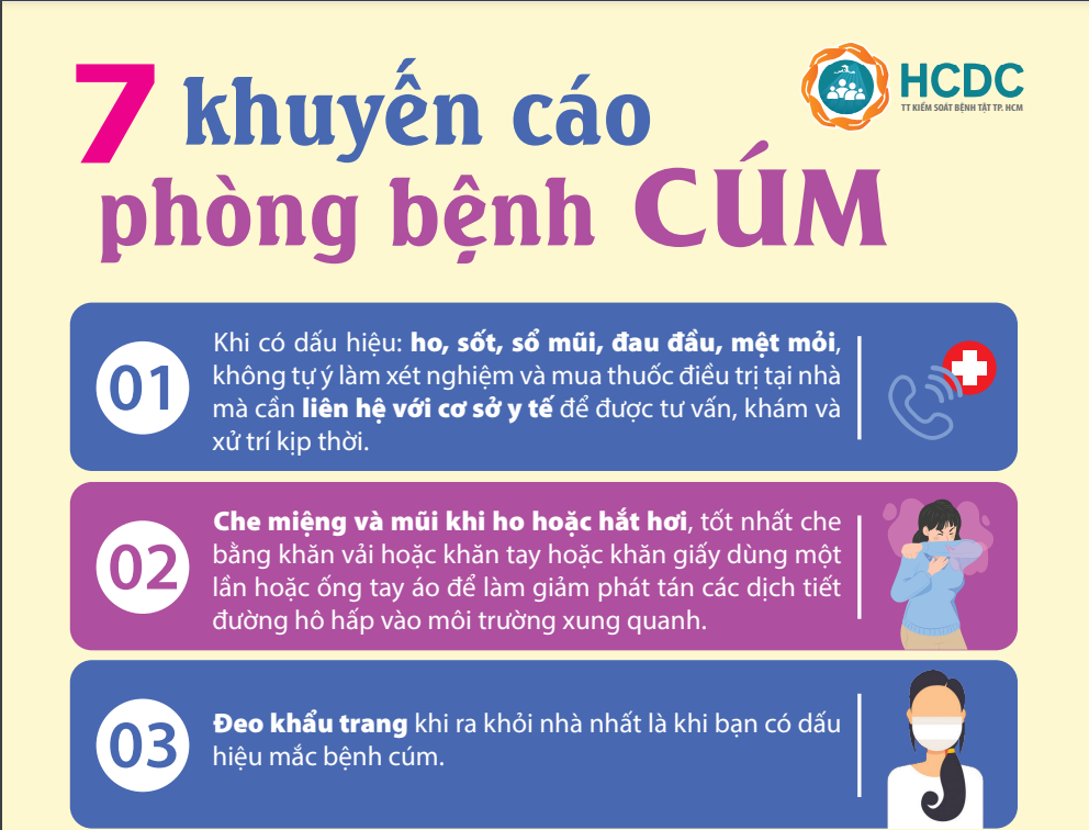 BIỆN PHÁP PHÒNG CHỐNG BỆNH CÚM MÙA